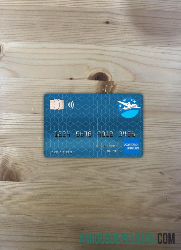 Canadá American Express Air Miles Cartão de Crédito Photolook Front exemplo real